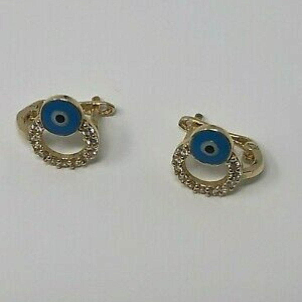 Brand New Girls 14 Karat Gold Handmade Earrings